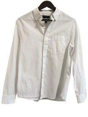 Banana Republic Oxford - Untucked Fit - White (M)